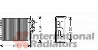 VAN WEZEL 30006400 -  Теплообменник, отопление салона
